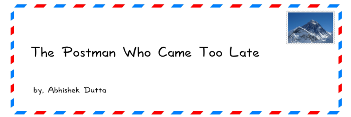 Teaser for story "The Postman Who Came Too Late"
